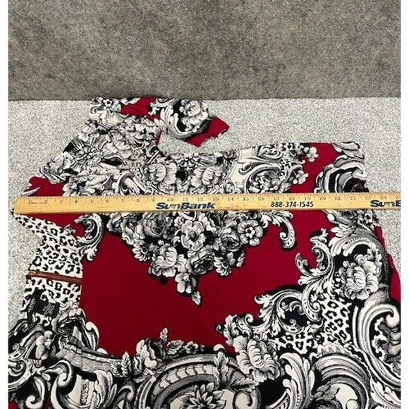 Alfani Blouse Petite Large Floral Paisley Flowy Boho Whimsigoth Old Money Y2K - Picture 15 of 15